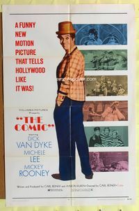 3r173 COMIC one-sheet movie poster '69 Carl Reiner, Mickey Rooney, Dick Van Dyke as Buster Keaton!