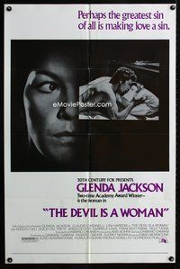 3r232 DEVIL IS A WOMAN one-sheet '75 Il Sorriso del Grande Tentatore, Glenda Jackson, creepy image!