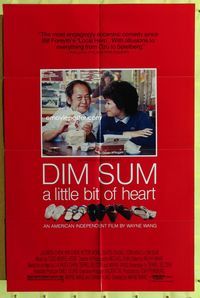 3r239 DIM SUM one-sheet movie poster '85 Wayne Wang, Victor Wong, a little bit of heart!