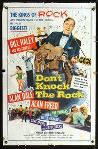 3r248 DON'T KNOCK THE ROCK one-sheet movie poster '57 Bill Haley & his Comets, the kings of ROCK!
