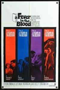 3r304 FEVER IN THE BLOOD 1sheet '61 sexy Angie Dickinson was involved with judge Efrem Zimbalist Jr!