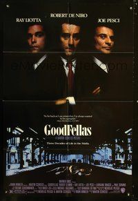 3r386 GOODFELLAS one-sheet '90 Robert De Niro, Joe Pesci, Ray Liotta, Martin Scorsese classic!