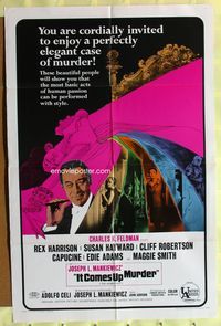 3r449 HONEY POT style C one-sheet movie poster '67 Rex Harrison & Susan Hayward, It Comes Up Murder!