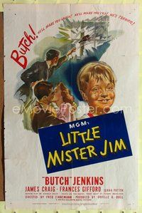 3r540 LITTLE MISTER JIM 1sheet '46 Butch Jenkins will make you laugh & make you cry, Fred Zinnemann