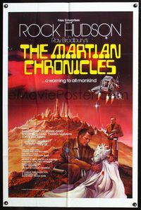 3r588 MARTIAN CHRONICLES int'l one-sheet poster '79 from Ray Bradbury classic, cool sci-fi artwork!