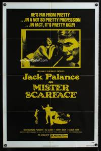 3r600 MISTER SCARFACE 1sheet '76 I Padroni Della Citta, Jack Palance in a not so pretty profession!