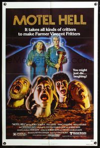 3r604 MOTEL HELL one-sheet '80 it takes all kinds of critters to make Farmer Vincent Fritters!