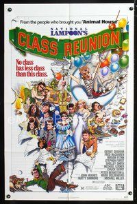 3r619 NATIONAL LAMPOON'S CLASS REUNION one-sheet '82 from the people who brought you Animal House!