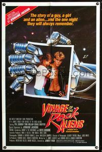 3r953 VOYAGE OF THE ROCK ALIENS one-sheet movie poster '88 Pia Zadora, Tom Nolan, art of robot hand!