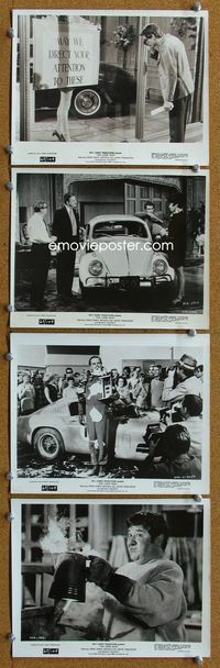 3s284 LOVE BUG 4 8x10 movie stills '69 Disney, Dean Jones, Buddy Hackett, Volkswagen Beetle Herbie!