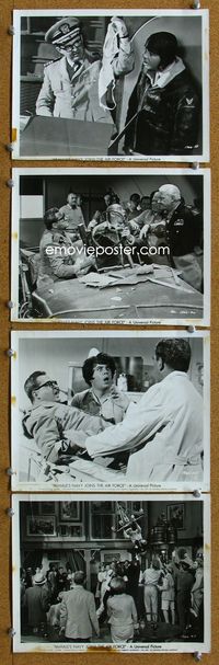 3s296 McHALE'S NAVY JOINS THE AIR FORCE 4 8x10 movie stills '65 wacky Tim Conway, Joe Flynn