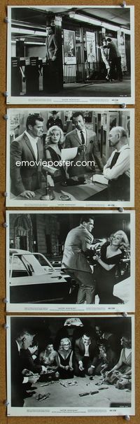 3s299 MISTER BUDDWING 4 8x10 stills '66 James Garner, Jean Simmons, Nichelle Nichols in craps scene!