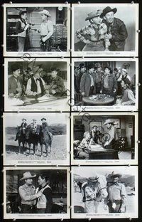 3s109 NIGHT RAIDERS 8 8x10 movie stills '52 cowboy Whip Wilson, Fuzzy Knight, Lois Hall