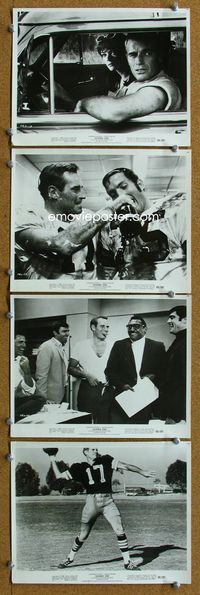 3s321 NUMBER ONE 4 8x10 movie stills '69 alcoholic football player Charlton Heston, Jessica Walter