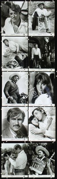 3s077 VILLA RIDES 10 8x10 stills '68 Yul Brynner, Robert Mitchum, Peckinpah, includes 2 candids!