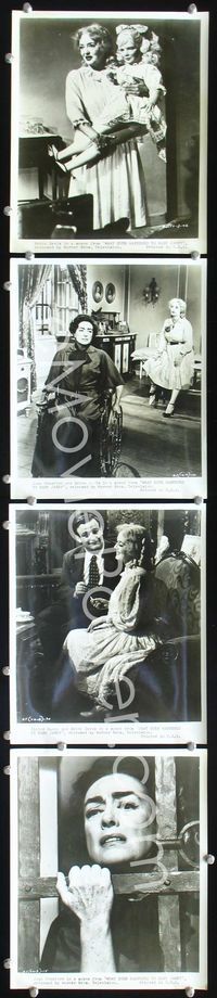 3s340 WHAT EVER HAPPENED TO BABY JANE? 4 TV 8x10s R60s Bette Davis, Joan Crawford, Victor Buono