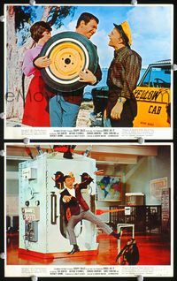 3s773 BIRDS DO IT 2 color 8x10 movie stills '66 zany Soupy Sales with chimp and holding spare tire!