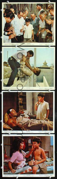 3s728 KENNER 4 color 8x10 stills '68 Ricky Cordell, Madlyn Rhue, Jim Brown finds adventure in India!