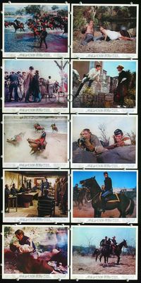 3s400 MAJOR DUNDEE 10 color 8x10s '65 Sam Peckinpah, Charlton Heston, Richard Harris, Jim Hutton