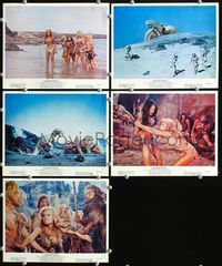 3s686 ONE MILLION YEARS B.C. 5 color 8x10 stills '66 sexiest cave woman Raquel Welch + dinosaurs!