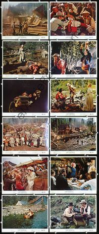 3s369 PAINT YOUR WAGON 12 color 8x10 movie stills '69 Clint Eastwood, Lee Marvin & Jean Seberg