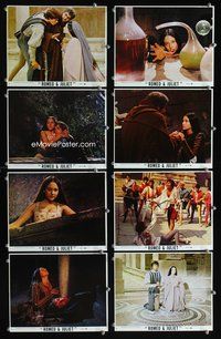 3s555 ROMEO & JULIET 8 8x10 mini LCs '69 Franco Zeffirelli, Olivia Hussey, Whiting, Shakespeare