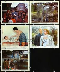 3s692 SAYONARA 5 color 8x10 stills '57 Marlon Brando, Miyoshi Umeki, Patricia Owens, Red Buttons