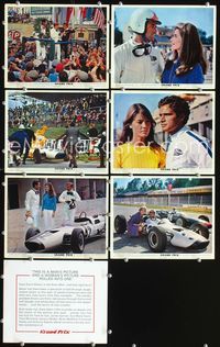 3s030 GRAND PRIX 7 English FOH LCs '67 Formula One race car driver James Garner, Jessica Walter