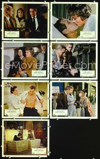 3s033 TORN CURTAIN 7 English FOH lobby cards '66 Paul Newman, Julie Andrews, Alfred Hitchcock