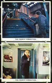 3s044 FRENCH CONNECTION 2 English FOH LCs '71 Gene Hackman in most classic scene, William Friedkin