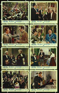 3s024 TRIALS OF OSCAR WILDE 8 English FOH lobby cards '60 Peter Finch, Yvonne Mitchell, James Mason