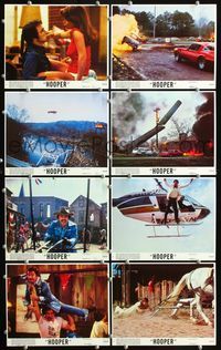 3s494 HOOPER 8 8x10 mini movie lobby cards '78 Burt Reynolds, Jan-Michael Vincent, Sally Field