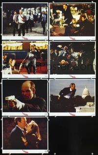 3s610 IN THE LINE OF FIRE 7 int'l 8x10 mini LCs '93 Clint Eastwood as Secret Service bodyguard!
