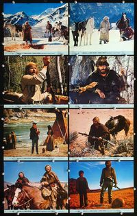 3s507 JEREMIAH JOHNSON 8 8x10 mini LCs '72 Robert Redford, Will Geer, directed by Sydney Pollack!