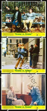 3s752 KRAMER VS. KRAMER 3 8x10 mini lobby cards '79 Dustin Hoffman, Meryl Streep, Jane Alexander