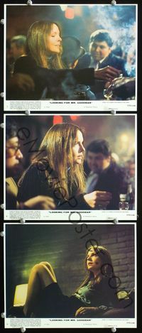 3s756 LOOKING FOR MR. GOODBAR 3 8x10 mini lobby cards '77 close ups of Diane Keaton, Richard Brooks