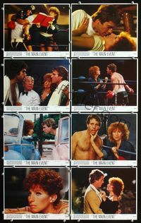 3s520 MAIN EVENT 8 8x10 mini movie lobby cards '79 Barbra Streisand, boxer Ryan O'Neal in the ring!