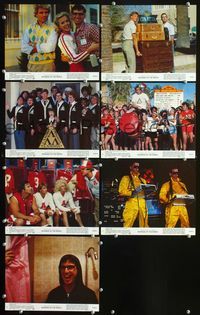 3s619 REVENGE OF THE NERDS 7 8x10 mini movie lobby cards '84 Robert Carradine & Anthony Edwards!