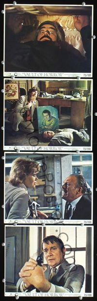 3s742 VAULT OF HORROR 4 8x10 mini LCs '73 Tales from Crypt sequel, Terry-Thomas, Denholm Elliot