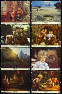 3t098 CARAVAN OF COURAGE 8 color 11x14s '84 An Ewok Adventure, Star Wars, cool sci-fi images!
