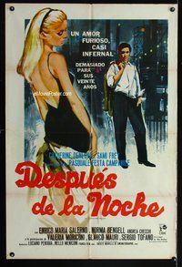 3t698 LA COSTANZA DELLA RAGIONE Argentinean movie poster '64 art of super sexy Catherine Deneuve!