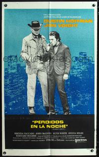 3t733 MIDNIGHT COWBOY Argentinean movie poster '69 Dustin Hoffman, Jon Voight, John Schlesinger