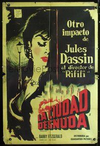 3t744 NAKED CITY Argentinean '50s Jules Dassin & Mark Hellinger, completely different art by Bayon!