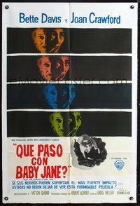3t808 WHAT EVER HAPPENED TO BABY JANE? Argentinean '62 Robert Aldrich, Bette Davis & Joan Crawford!