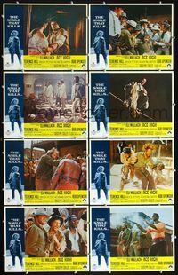 3t018 ACE HIGH 8 LCs '69 Eli Wallach, Terence Hill, Bud Spencer, Brock Peters, Kevin McCarthy