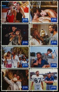 3t019 AGAINST ALL ODDS 8 movie lobby cards '84 Jeff Bridges, sexy Rachel Ward, James Woods