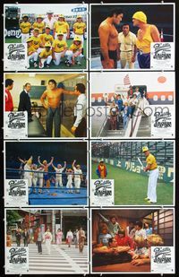 3t044 BAD NEWS BEARS GO TO JAPAN 8 Spanish/U.S. lobby cards '78 Tony Curtis, Jackie Earle Haley, baseball!