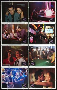 3t066 BIG TOWN 8 movie lobby cards '87 Matt Dillon, Tommy Lee Jones, stripper Diane Lane, Bruce Dern