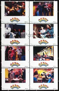 3t099 CARNY 8 lobby cards '80 Jodie Foster, Robbie Robertson, Gary Busey in carnival clown make up!