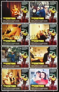 3t165 EVICTORS 8 movie lobby cards '79 Vic Morrow, Michael Parks, Jessica Harper, Sue Ane Langdon